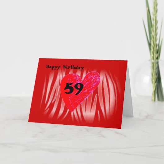 Carte 59e anniversaire (Devant)