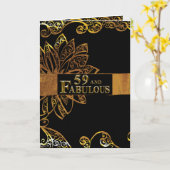 Carte 59e anniversaire (Fleur jaune)
