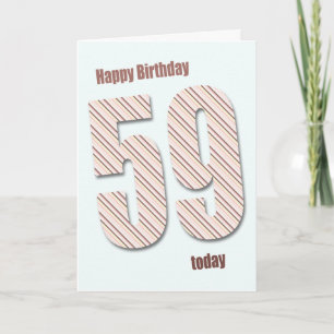 Carte 59e anniversaire