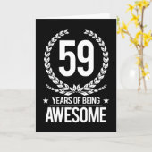 Carte 59e anniversaire (59 ans d'être génial) (Fleur jaune)