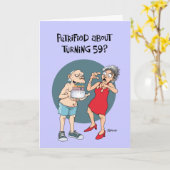 Carte 59ème anniversaire ?...Encore ? (Fleur jaune)