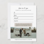 Carte 5 Collage photo Certificat cadeau photo (Dos)