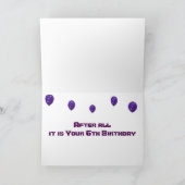 CARTE 5 CUPCAKES POUR VOTRE *****5E ANNIVERSAIRE**** S'A (Intérieur)