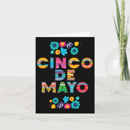 Carte 5 De Mayo Cinco De Mayo Chapeau Maraca (Devant)