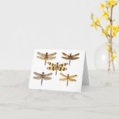 Carte 5 libellules (Fleur jaune)