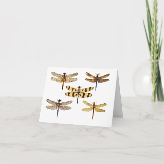 Carte 5 libellules (Devant)
