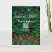 Carte 5 martyrs vierges dans un jardin (moitié droite :  (Dos)