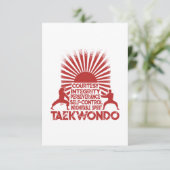 Carte 5 Ténets De Taekwondo (Debout devant)