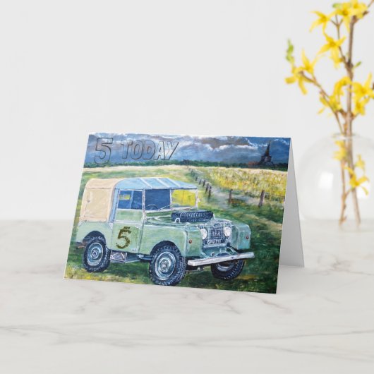 Carte 5 Today (Fleur jaune)