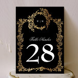 Carte 5 x 7 Monogrammes Noir Crest Classic Numéros de ta<br><div class="desc">***cette conception fait partie d'une collection correspondante*** _________________________ ce modèle de conception est entièrement modifiable / personnalisable par vous le client - cliquez sur personnaliser un autre bouton si vous souhaitez déplacer, ajouter, supprimer ou apporter des modifications importantes à la conception ___________________________________________________ si vous avez des questions de DESIGN ou...</div>