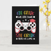 Carte 5e année Nous revenons à l'école Vidéo Gamer (Fleur jaune)