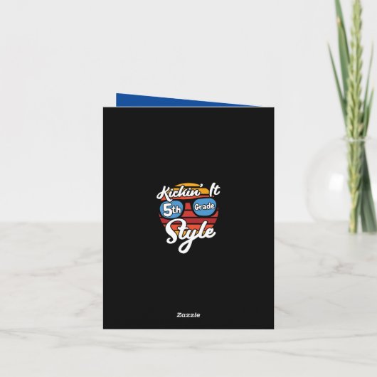 Carte 5e année Première journée 5e année Retour à l'écol (Dos)