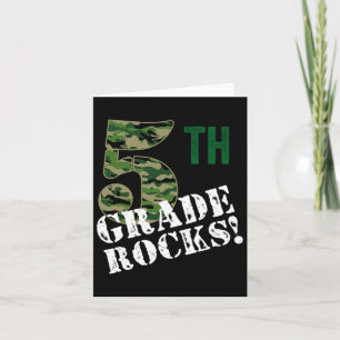 Carte 5e année Rocks Camo Cinquième année Retour à l'éco