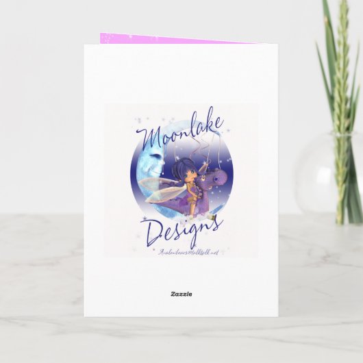 Carte 5e anniversaire avec Ballerina mignonne (Dos)