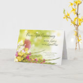Carte 5e anniversaire de la perte de la mort d’un être a (Fleur jaune)
