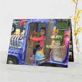 Carte 5e anniversaire de Livia (Fleur jaune)