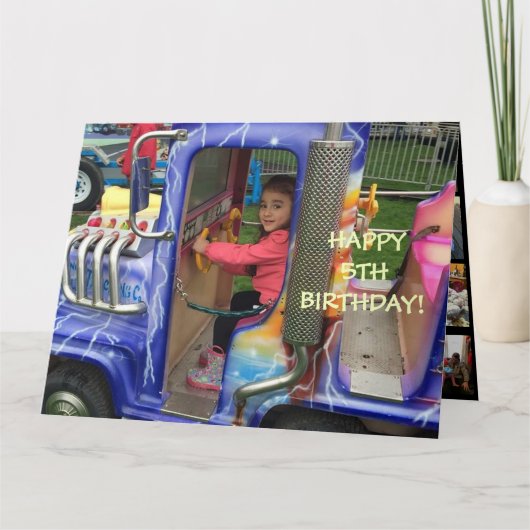 Carte 5e anniversaire de Livia (Devant)