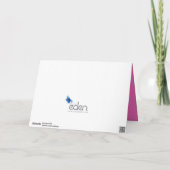 Carte 5e anniversaire Mariage coeur rose tourmaline (Dos)