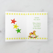 Carte 5e anniversaire Rocking Horse Stars (Intérieur)