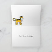 Carte 5e anniversaire - Tigre (Intérieur)