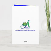 Carte 5èmes étoiles d'anniversaire de coutume pour (Dos)