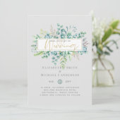 Carte 5x7 Eucalyptus Dreams - Mariage de verdure botaniq (Debout devant)