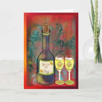 Carte 5X7 Folded Blank Card-Seize The Day!