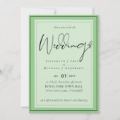 Carte 5x7 Modern Script Overlay Budget Wedding Invite (Devant)