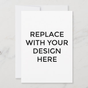 Carte 5x7 pouces avec impression de conception arr