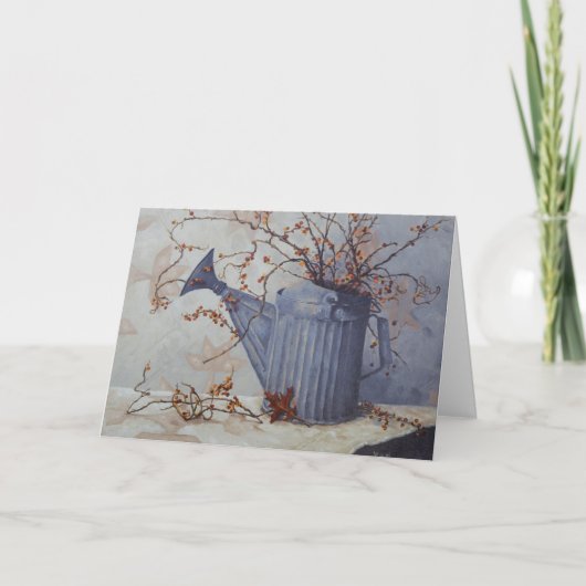 Carte 6033 Bittersweet Watering Can Quilt Sympathy Card (Devant)