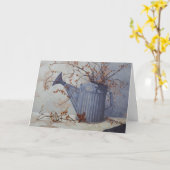 Carte 6033 Bittersweet Watering Can Quilt Sympathy Card (Fleur jaune)