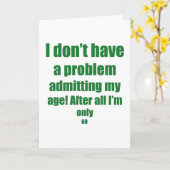 Carte 60 Admit my age (Fleur jaune)