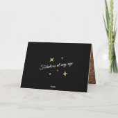 Carte 60 and Fabulous Gold Glitter 2 Photo 60th Birthday (Dos)