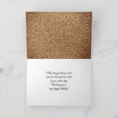 Carte 60 and Fabulous Gold Glitter 2 Photo 60th Birthday (Intérieur)
