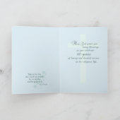 Carte 60 Anniversaire de Nun, Profession religieuse (Intérieur)