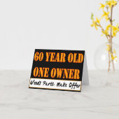 Carte 60 ans, un propriétaire - les pièces des besoins, (Fleur jaune)