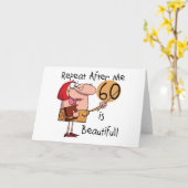 Carte 60 est de beaux T-shirts et cadeaux (Fleur jaune)