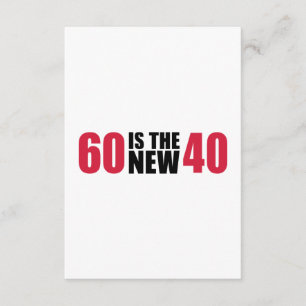 Carte 60 est le nouvel anniversaire 40