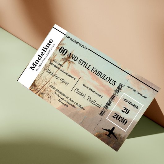 Carte 60 et encore fabuleux Passe Tropical Anniversaire