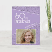 Carte 60 et Parties scintillant fabuleuse Photo 60e anni (Devant)