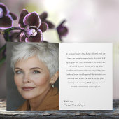 Carte 60 & Fabulous Orchid Photo Birthday Greeting Card