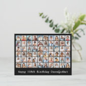 Carte 60 Photo Collage Ajouter N'Importe Quel Nom Et Âge (Debout devant)