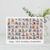 Carte 60 Photo Collage Ajouter N'Importe Quel Nom Et Âge (Debout devant)