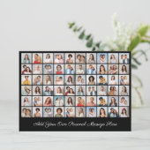 Carte 60 Photo Collage Ajouter Votre Propre Voeux (Debout devant)