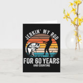 Carte 60e Anniversaire Cadeau Pour Pêcheur Hommes Drôle (Fleur jaune)