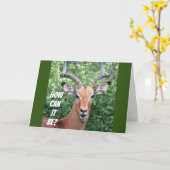 Carte "60e ANNIVERSAIRE CHOQUE CE CERF" (Fleur jaune)