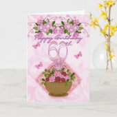 Carte 60e anniversaire dame spéciale, Roses et fleurs -  (Fleur jaune)