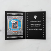 Carte 60e anniversaire de frère - FUNNY avec squelette (Intérieur)