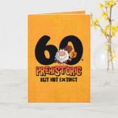 Carte 60e anniversaire de la préhistoire (Fleur jaune)