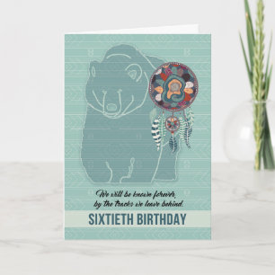 Carte 60e anniversaire de Native American Bear